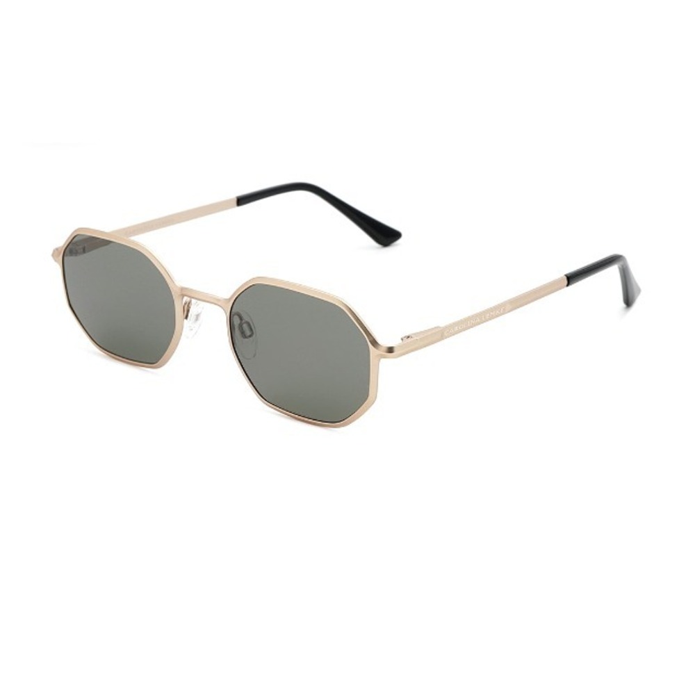 Carolina Lemke Sunglasses Rose Gold G15 Lens Geometric Unisex Berlin Luxury Case